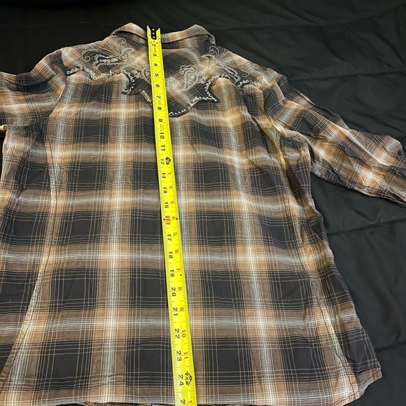 Bit & Bridle Brown & Black Snap Shirt - Picture 15 of 15